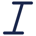 Text Italic SVG Icon